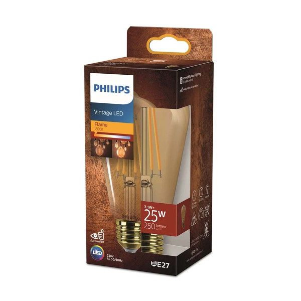 Светодиодная лампа PHILIPS LED ST64 25W 1800K E27 NDSRT Amber 1PF (929003628401), 100027976