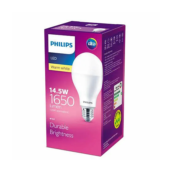 Світлодіодна лампа PHILIPS LEDBulb 14,5W E27 830 A67 1CT/6APR (929002003849) , 100023691
