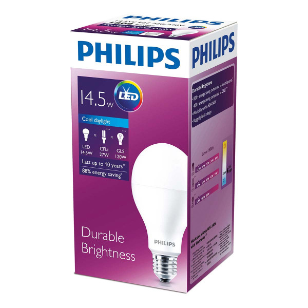 Світлодіодна лампа PHILIPS LEDBulb 14,5W E27 865 A67 1CT/6APR (929002003949) , 100022482