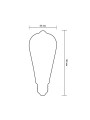 Светодиодная лампа PHILIPS LEDClassic 5,5W E27 600Lm 825 ST64 CL_G NDAPR (929001941808), 100022492