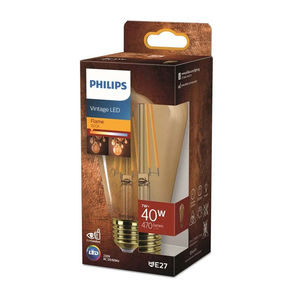 Світлодіодна лампа PHILIPS LEd ST64 40W 1800K E27 NDSRT Amber 1PF (929003627601) , 100027975