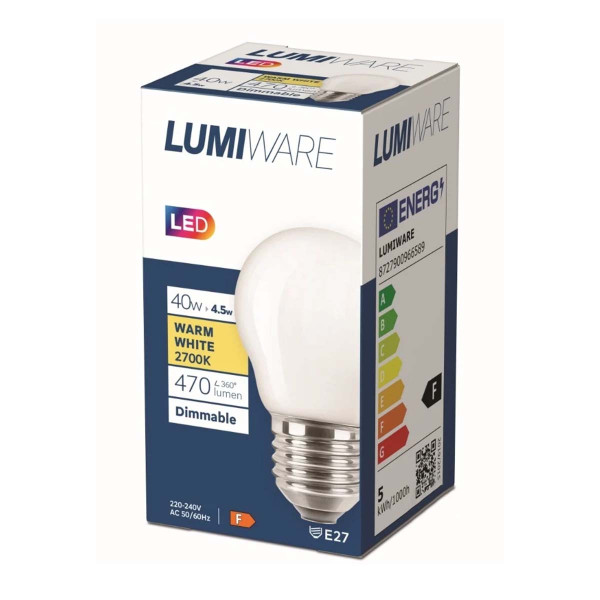 Светодиодная лампа PHILIPS Lumiware P45 4,5 Вт E27 2700 К 220-240 В матовая (929001994562), 100027968
