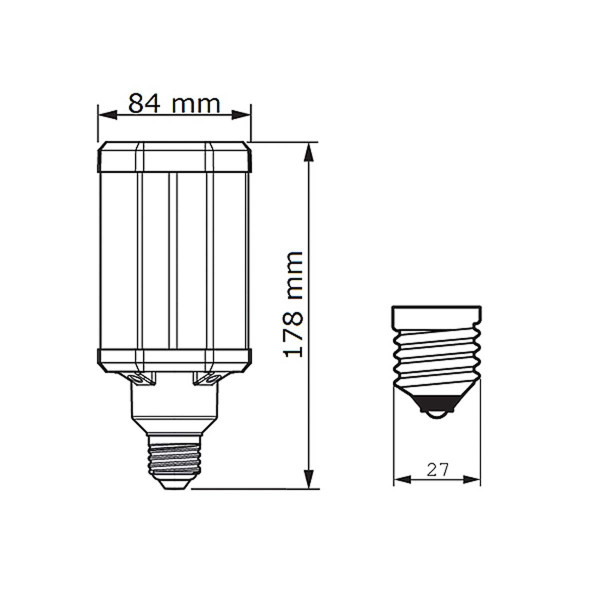 Светодиодная лампа PHILIPS Tforce LED HPL ND 42W E27 830 (929002006502), 100023835