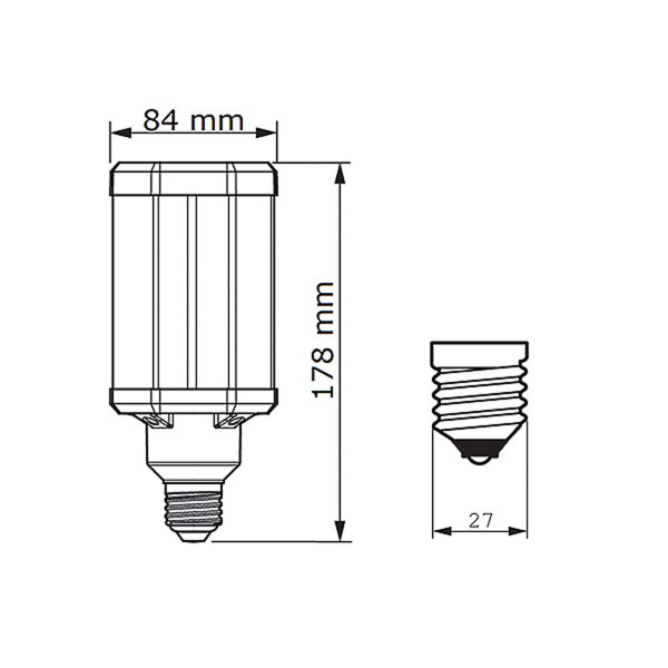 Світлодіодна лампа PHILIPS Tforce LED HPL ND 42W E27 840 (929002006602) , 100023837