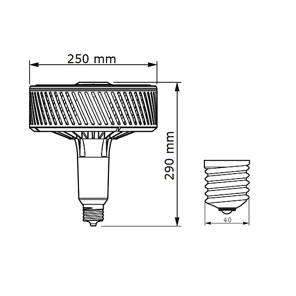 Светодиодная лампа PHILIPS Tforce LED HPI UN 140W E40 840 WB (929002351002), 100023828