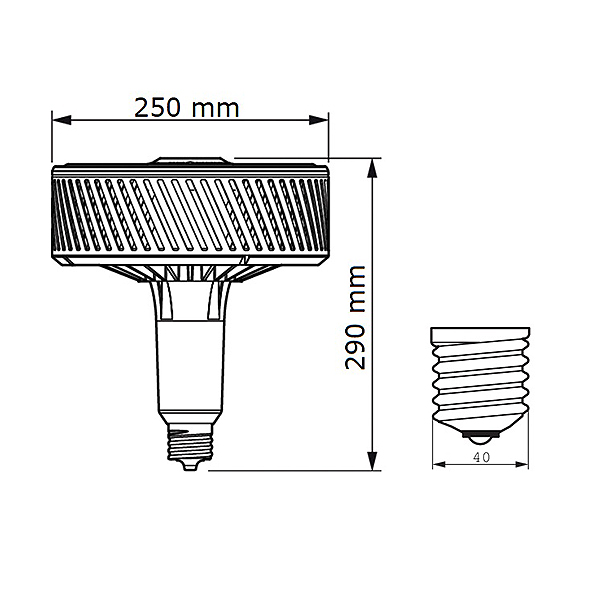 Світлодіодна лампа PHILIPS Tforce LED HPI UN 95W E40 840 WB (929002350802) , 100023830