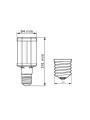 Светодиодная лампа PHILIPS Tforce LED HPL ND 42W E40 830 (929002006702), 100023836