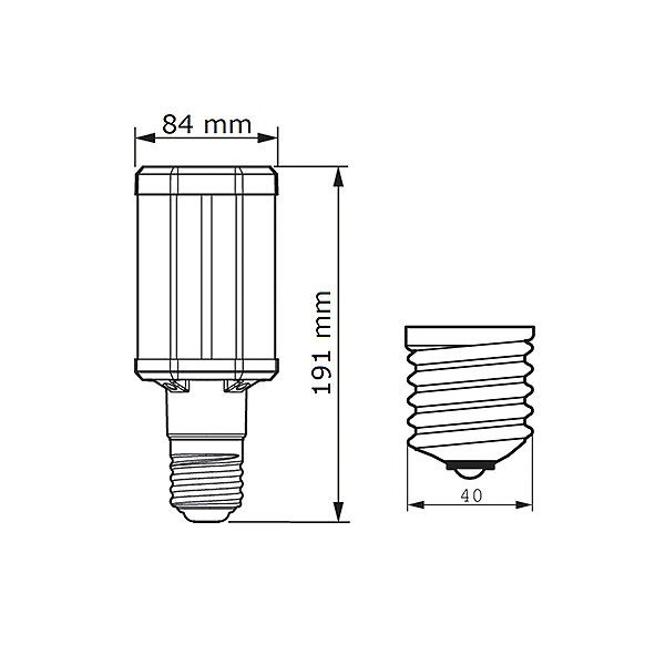 Светодиодная лампа PHILIPS Tforce LED HPL ND 42W E40 840 (929002006802), 100023838