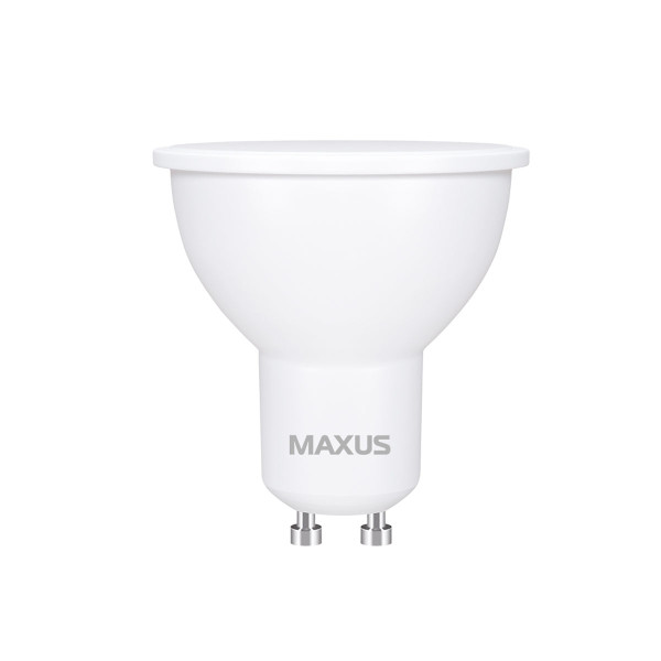 Светодиодная лампа MAXUS MR16 5W 525Lm 3000K 220V GU10 Frosted (1-LED-717), 100014332