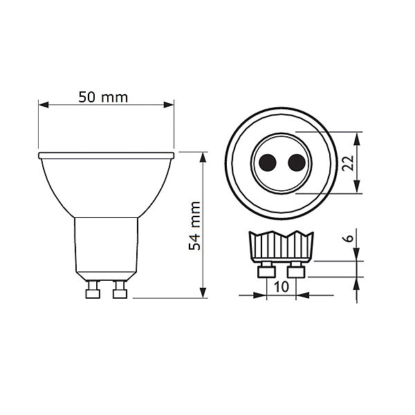 Светодиодная лампа PHILIPS MAS LED ExpertColor 5,5-50W GU10 927 PAR16 36D (929001347302), 100023714