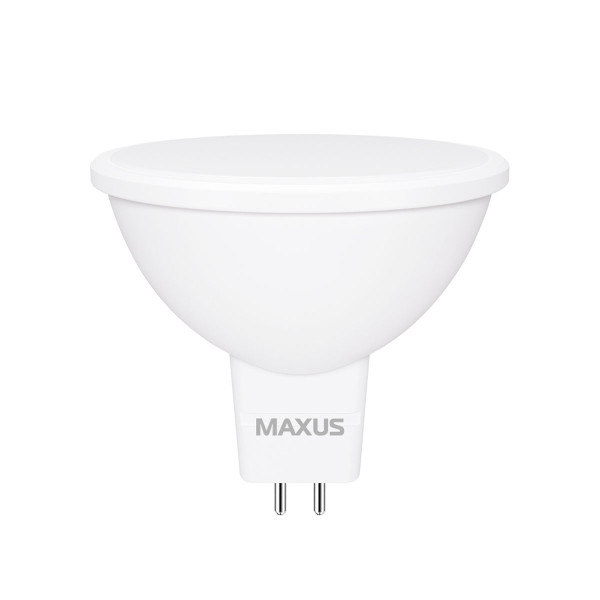 Светодиодная лампа MAXUS MR16 5W 525Lm 3000K 220V GU5.3 Frosted (1-LED-713), 100014333