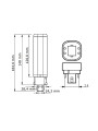 Світлодіодна лампа PHILIPS CorePro LED PLC 4P 9W G24D-3 840 PL-C (929001200902) , 100023615