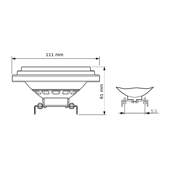 Светодиодная лампа PHILIPS MAS ExpertColor 10,8-50W G53 927 AR111 40D (929003043402), 100023699