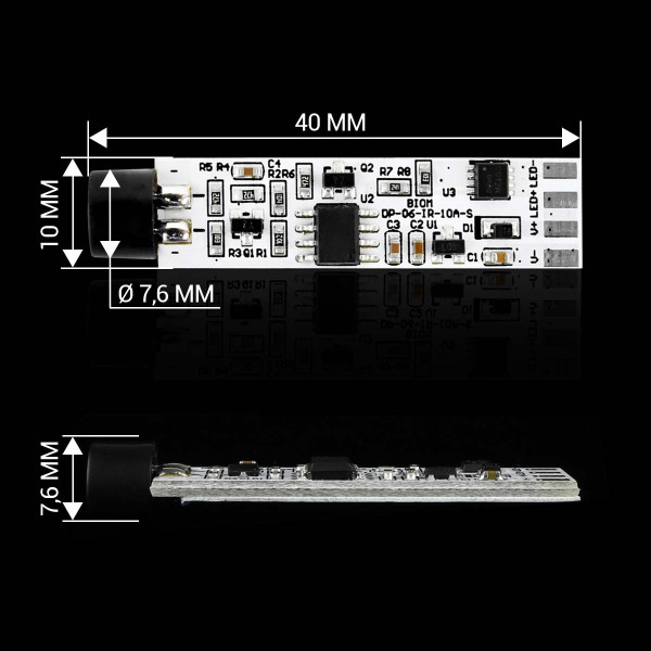 Оптичний датчик IR ONOFF торцевий 10А DC 12V (DP-06-IR-10A-S) , 100020334