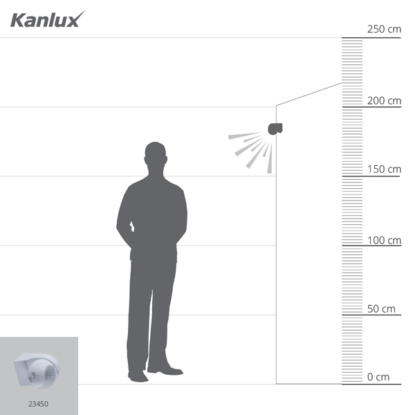 Датчик движения KANLUX ALER MINI-W (23450), 100025021