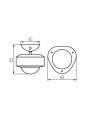 Датчик движения KANLUX S SENSOR PIR INT 10M (34940), 100024859