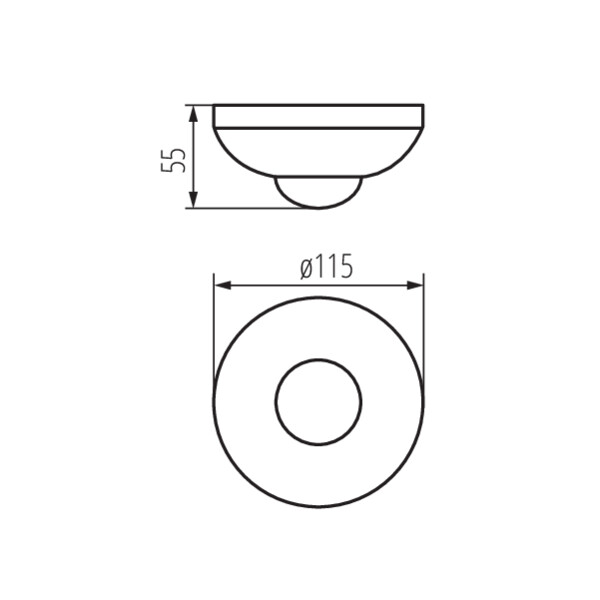 Датчик руху KANLUX ZONA JQ-37-B (463) , 100024965