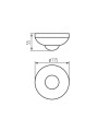 Датчик руху KANLUX ZONA JQ-37-B (463) , 100024965
