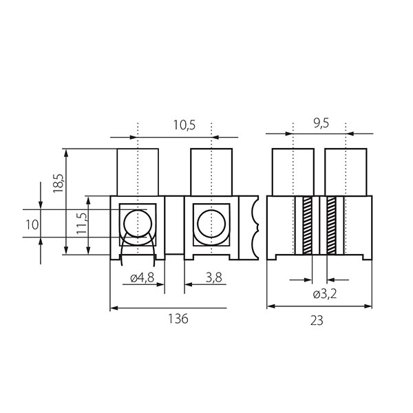 Клеммная колодка KANLUX H-10MM2 PP M (26433), 100024567