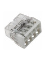 Клема швидкого монтажу WAGO COMPACT для розподіляючих коробок 8X2,5, прозора/сіра, без пасти (2273-208) , 100022470