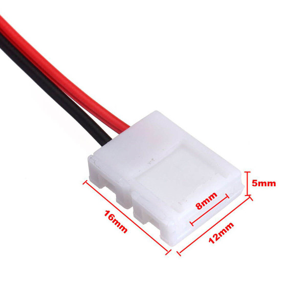 Коннектор для светодиодных лент OEM SC-04-SW-8-2 8mm joint wire (зажим-провод), 100000475