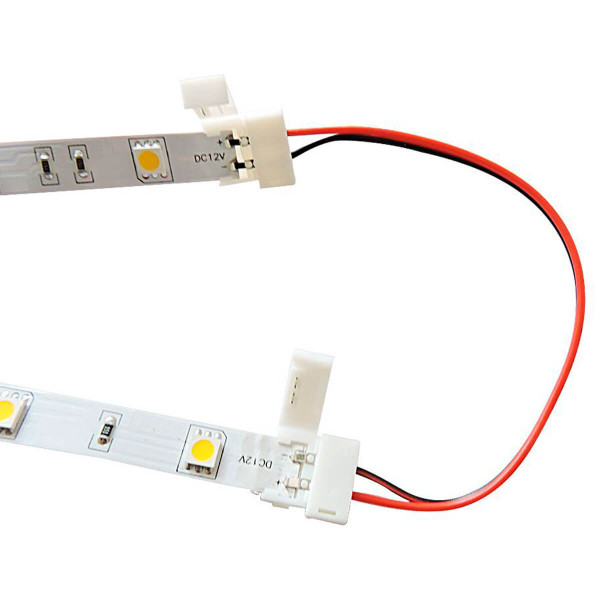 Коннектор для светодиодных лент OEM SC-05-SWS-8-2 8mm 2joints wire (провод-2 зажима), 100000564