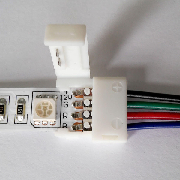 Коннектор для светодиодных лент OEM SC-08-SW-10-4 10mm RGB joint wire (провод-зажим), 100000477