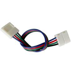 Коннектор для светодиодных лент OEM SC-09-SWS-10-4 10mm RGB 2joints wire (провод-2 зажима)
