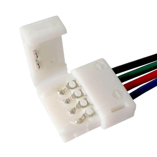 Коннектор для светодиодных лент OEM SC-09-SWS-10-4 10mm RGB 2joints wire (провод-2 зажима), 100000566