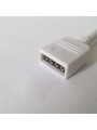 Конектор для свiтлодiодних стрiчок OEM SC-10-SWC-4 10mm RGB joint joint-F wire (затискач-дрiт-затискач "папа") , 100000567