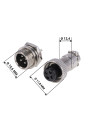 Коннектор для светодиодных лент OEM №18 4pin-4pin "мама" + "папа" металл, 100003874