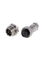 Коннектор для светодиодных лент OEM №18 4pin-4pin "мама" + "папа" металл, 100003874