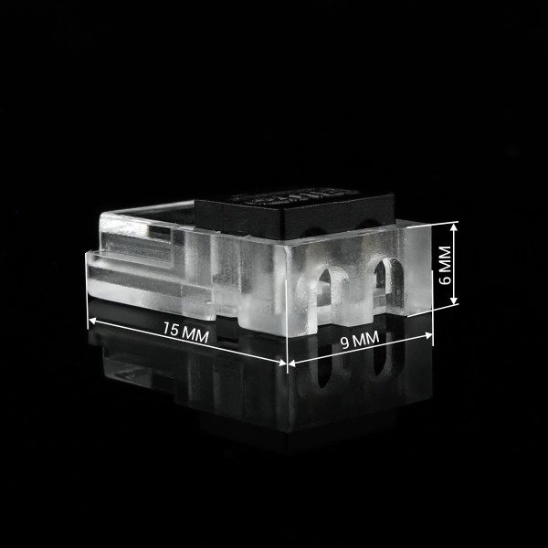 Коннектор для светодиодных лент OEM SC-26-SW-8-2 8 мм, 2 pin, (провод-лента), invisible style, 100020310