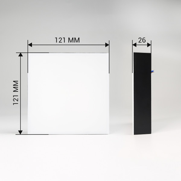 Світильник світлодіодний Biom NL 230V 12W 5000К IP20 чорний (NL-2-S12-B-5) , 100025799