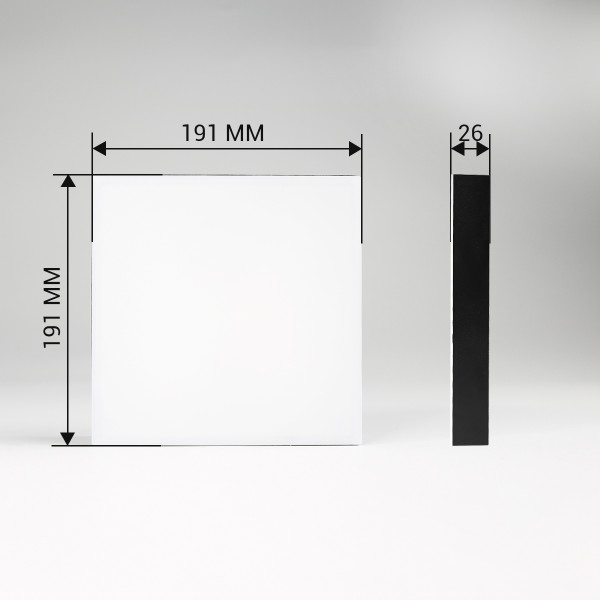 Світильник світлодіодний Biom NL 230V 24W 5000К IP20 чорний (NL-2-S24-B-5) , 100025801