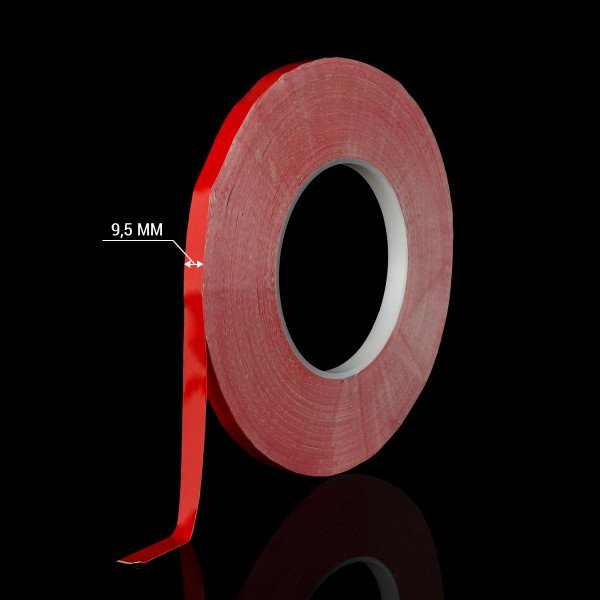Скотч AT-2s-200-95-50-RED (9,5мм х 50м) тканевая основа, красный, 100018910