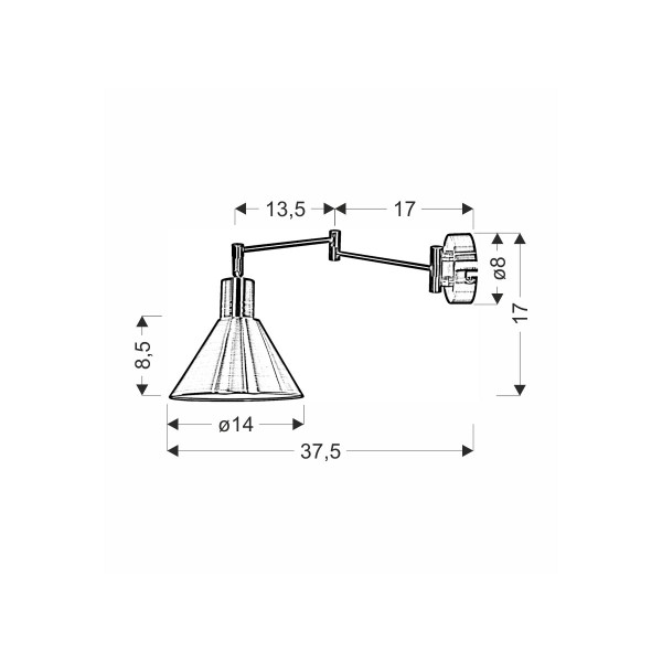 Бра Candellux COPENHAGEN Copper (21-41210) , 100025358