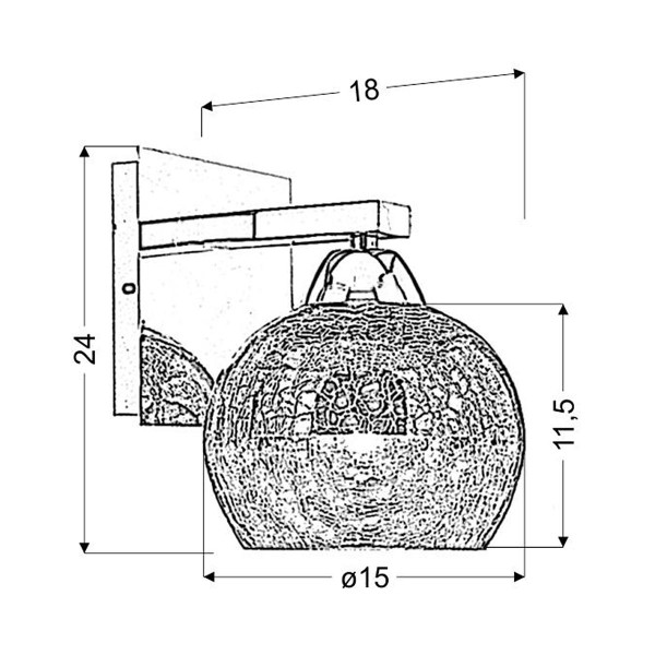 Бра Candellux CROMINA (21-22240) , 100025054