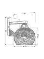 Бра Candellux CROMINA (21-22240) , 100025054