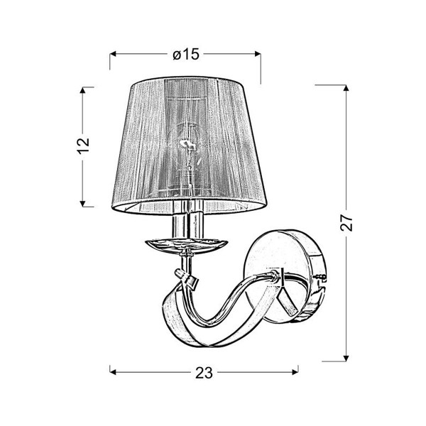 Бра Candellux DIVA (21-55040) , 100025055