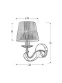 Бра Candellux DIVA (21-55040) , 100025055