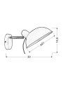 Бра Candellux DURIO White (21-51448) , 100025393