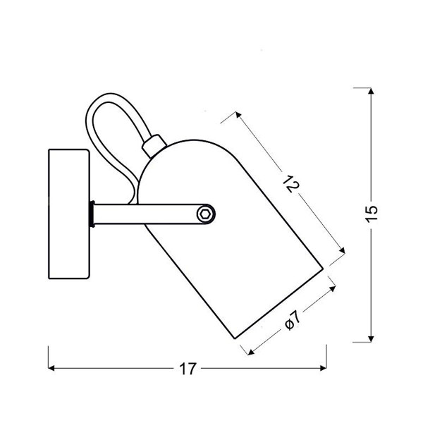 Бра Candellux GRAY (91-66473) , 100025398