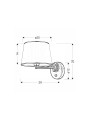 Бра Candellux IBIS Gold (21-01279) , 100025402