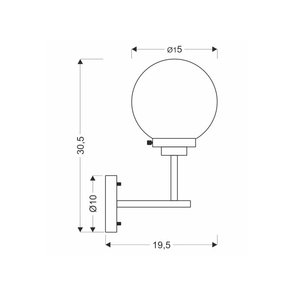 Бра Candellux Lens (21-01283) , 100025050