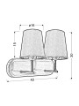 Бра Candellux MILONGA Grey (22-53503) , 100025064