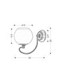Бра Candellux ORBIT (21-69344) , 100025066