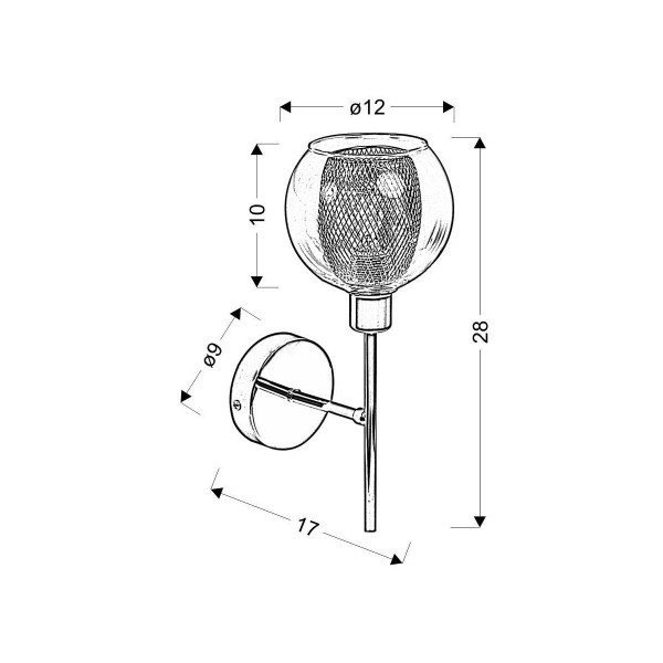 Бра Candellux OZZO (21-72184) , 100025067