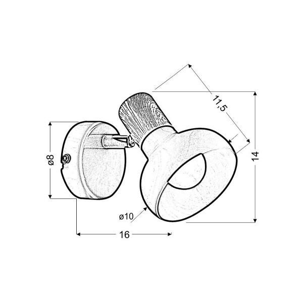 Бра Candellux PUERTO (91-62796) , 100025069