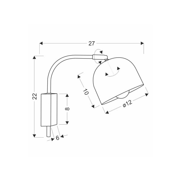 Бра Candellux RUPI Gold (21-75475) , 100025438